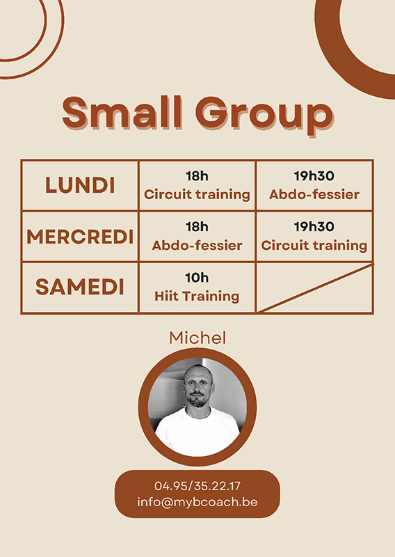 Horaire Small Groups